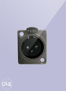 XLR konektor ugradbeni 3-pin ženski Master Audio HY4829