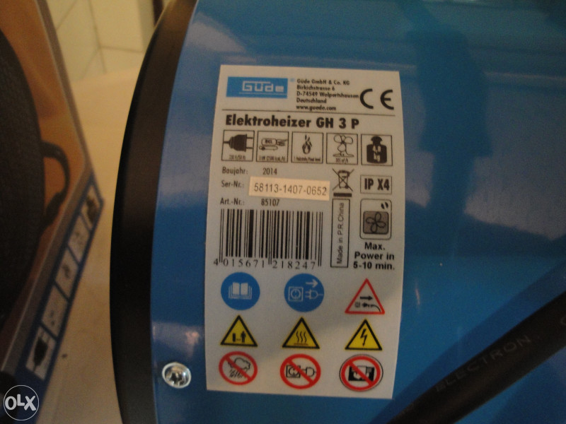 Grijalica električna industrijska GUIDE 3H 3P