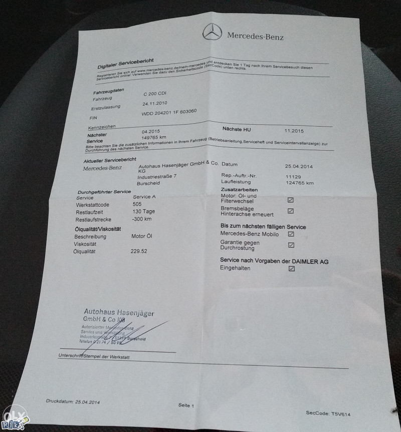 MERCEDES BENZ C 200 CDI
