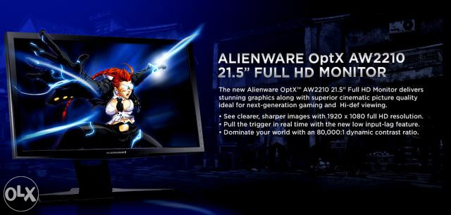 Alienware OPTX AW2210 Lcd Full HD,dvi,hdmi