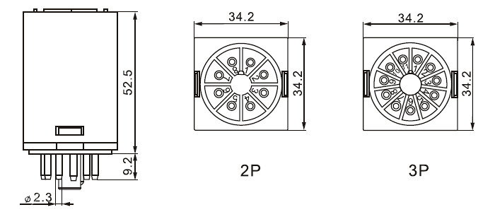 ELEKTROMAGNETNI RELEJ, RELE MK3P 230V AC 11 PINSKI 10A