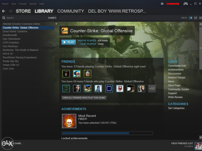 Steam Account CSGO ( DMG RANK) i jos par igrica