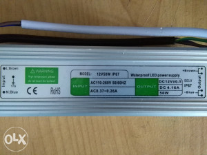 LED TRAFO WATERPROOF IP67 4.16A 50W