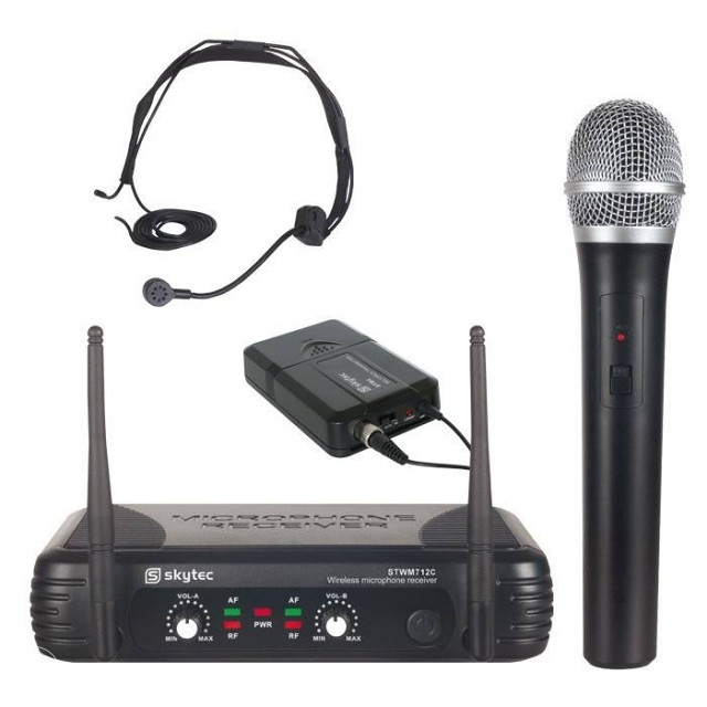 MIKROFON BEŽ. SkyTec STWM712C VHF 2-Ch.