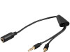 Audio kabal adapter slusalice mikrofon 3.5mm (029572)