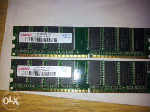 DDR1 400MHz, 2 x 1GB
