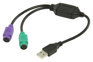 USB adapter za miša i tipkovnicu: USB A m - 2x PS\2 ž
