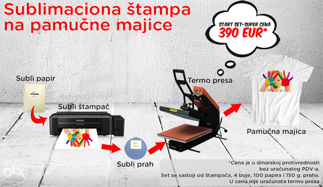 Sublimacija na pamučne majice Mincom