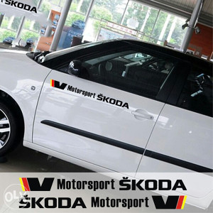 Auto naljepnica Skoda motorsport stikeri naljepnice