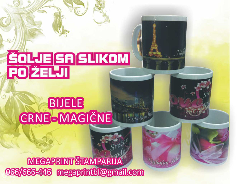 Majice Šolje sa Štampom-natpisom-slikom po želji majica