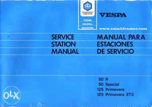 Besplatna servisna uputstva Vespa i el diagrami
