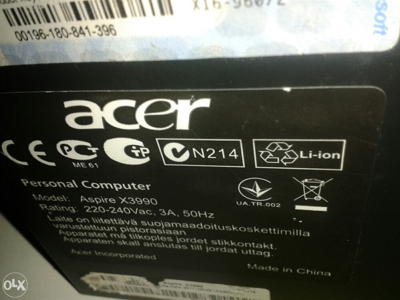 Acer Aspire X3990 i5-2300