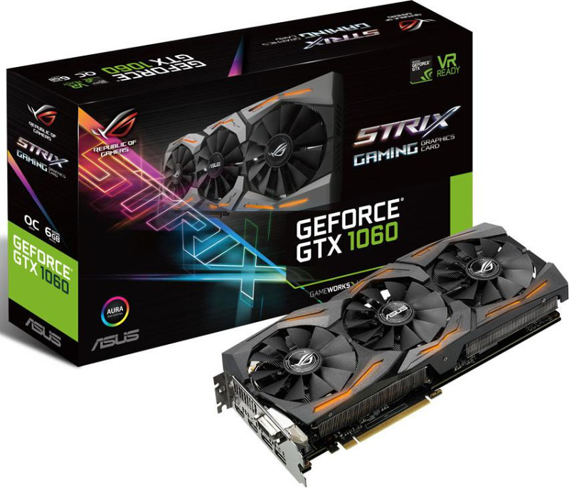ASUS GTX1060 / GTX 1060 ROG STRIX 6GB DDR5