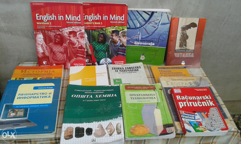 Knjige za osnovnu i srednju skolu,svi razredi