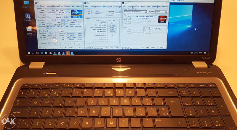 LAPTOP 17",HP G7,i5 2430M,4GB DDR3,AMD7400 1,8GB,500HDD