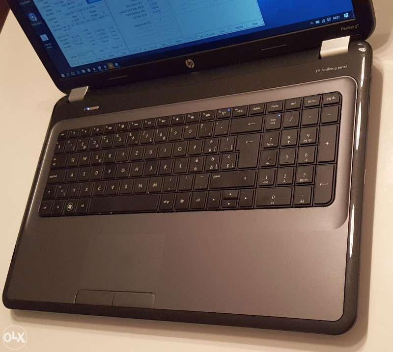 LAPTOP 17",HP G7,i5 2430M,4GB DDR3,AMD7400 1,8GB,500HDD